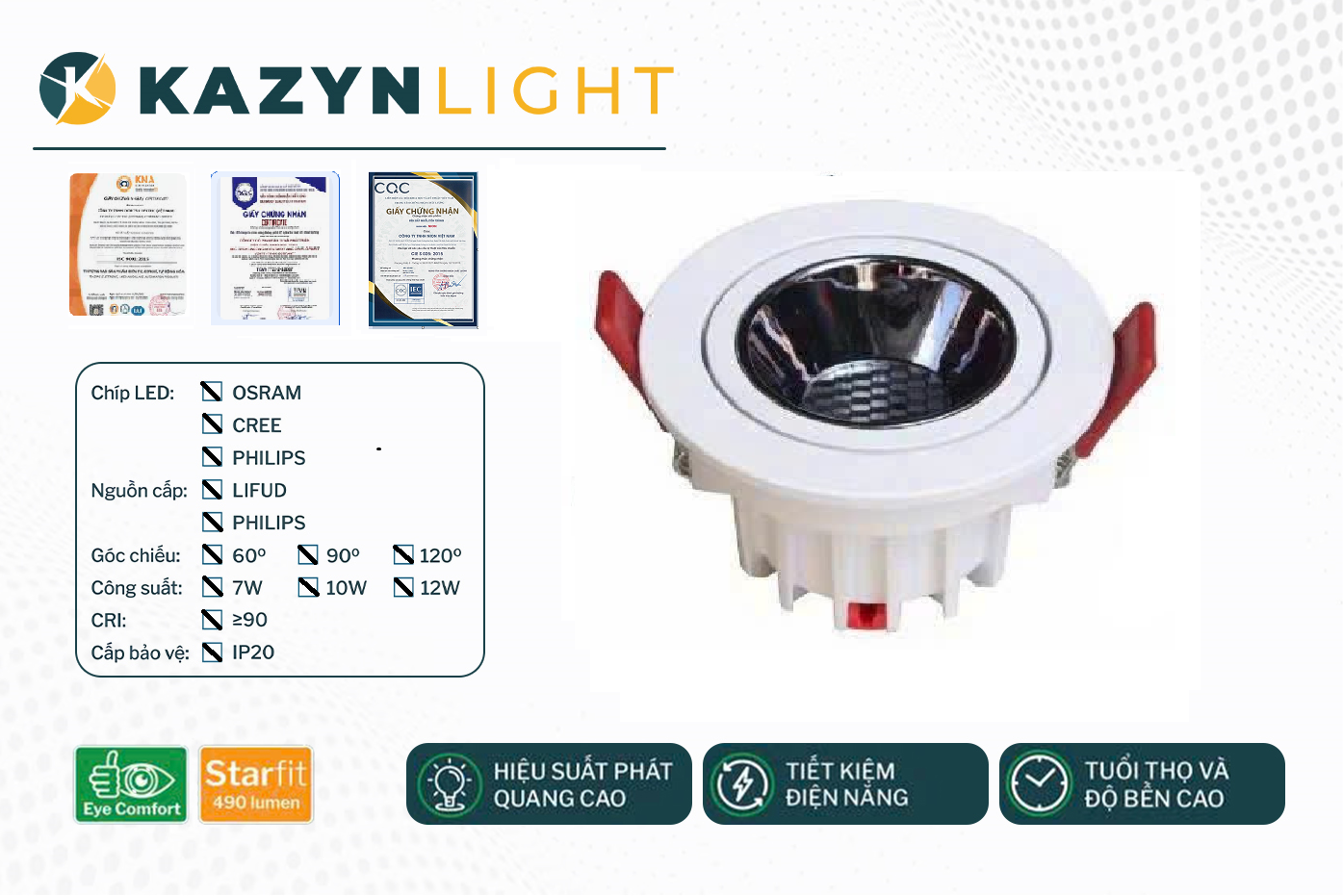 Âm trần Sportlight ZULU - KZ020CV